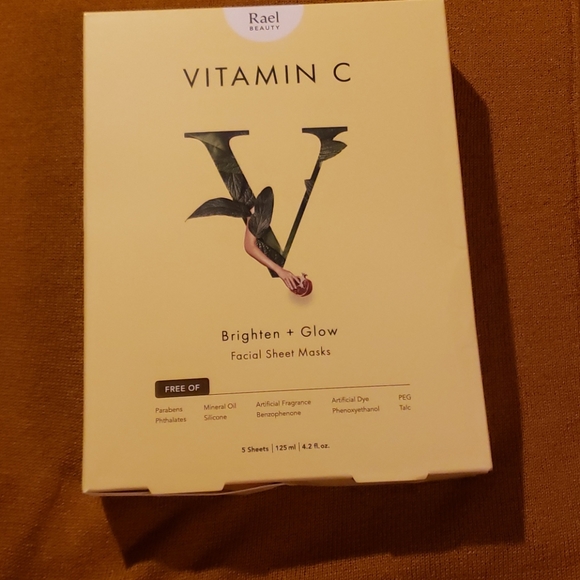 *NEW*Rael Beauty Vitamin C Facial Sheet Masks - Picture 1 of 2